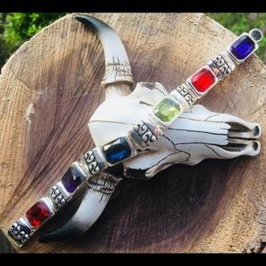 Vibrant Multicolored Stone Bracelet